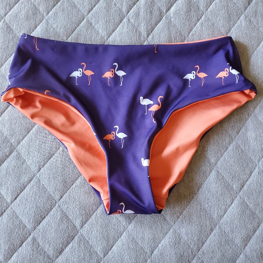 ⭐4/$20 High‎ Times by Modcloth Flamingo Bikini Bottoms